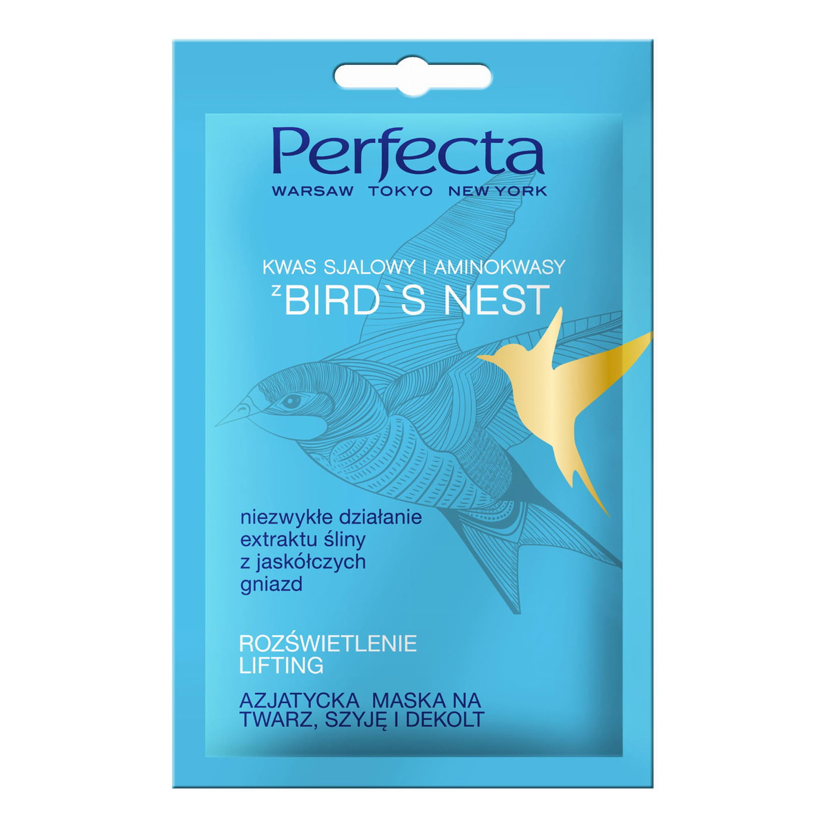 Perfecta Bird`S Nest maska do twarzy rozświetlająco-odmładzająca 10ml
