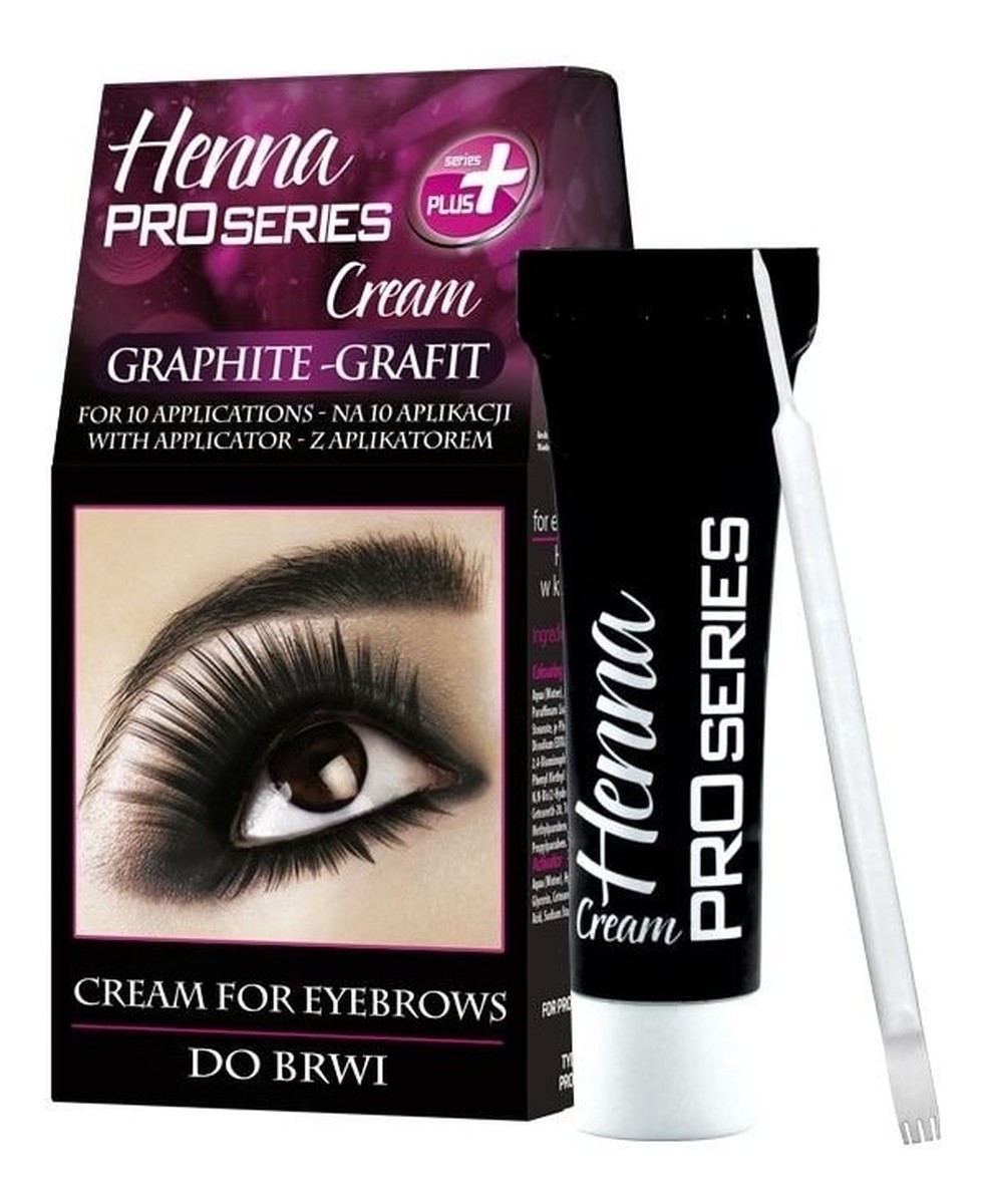 Henna do brwi kremowa Pro Series Creme - grafit