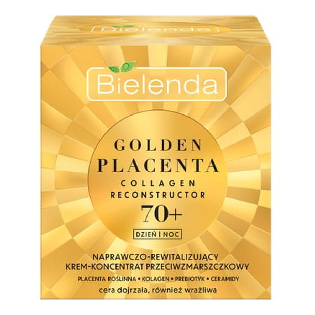 Bielenda Golden Placenta Naprawczo - Rewitalizujący Krem-koncentrat przeciwzmarszczkowy na dzień i noc 70+ 50ml