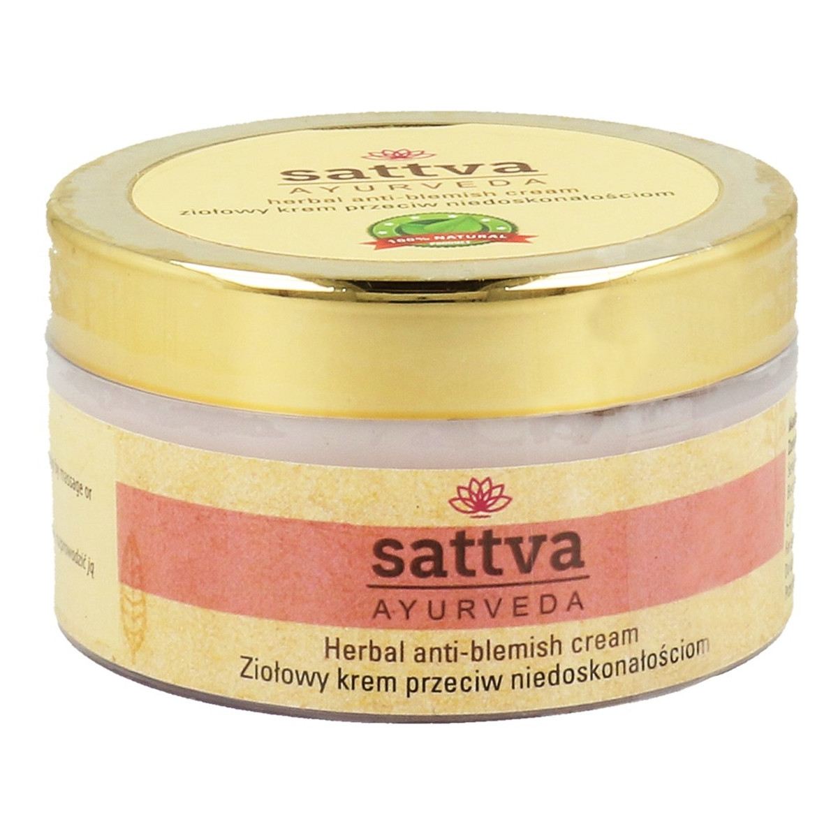 Sattva Herbal Anti-Blemish Cream Ziołowy Krem Przeciw Niedoskonałościom 50g