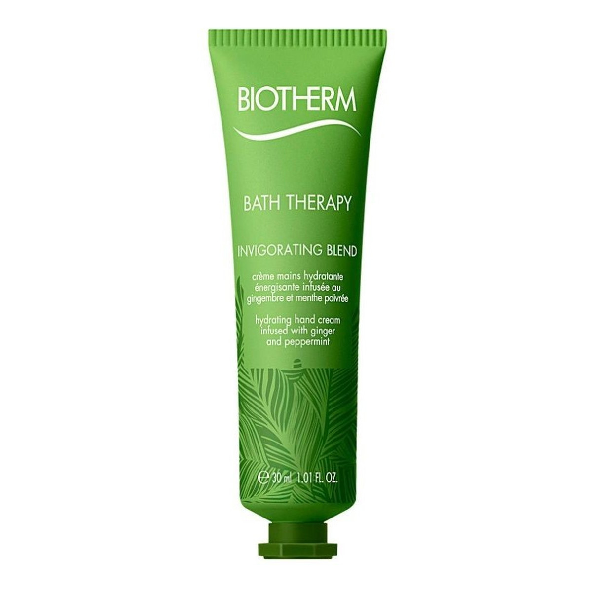 Biotherm Bath Therapy Invigorating Blend Hydrating krem do rąk Ginger & Peppermint 30ml