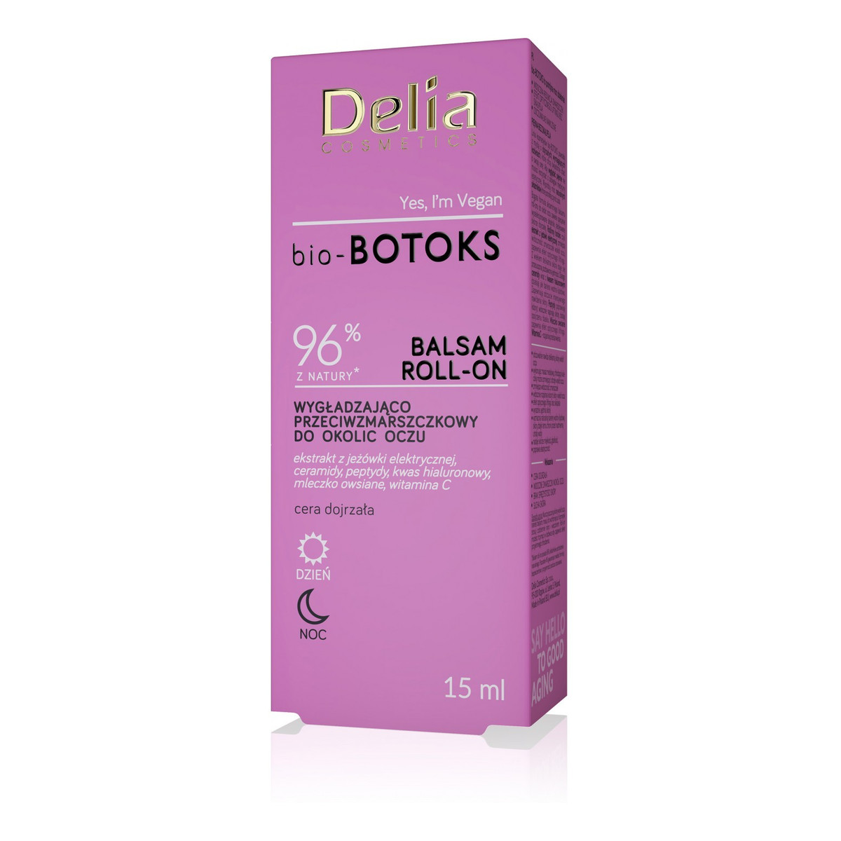 Delia Cosmetics bio-botoks Balsam roll-on wygładzająco przeciwzmarszczkowy do okolic oczu 15ml