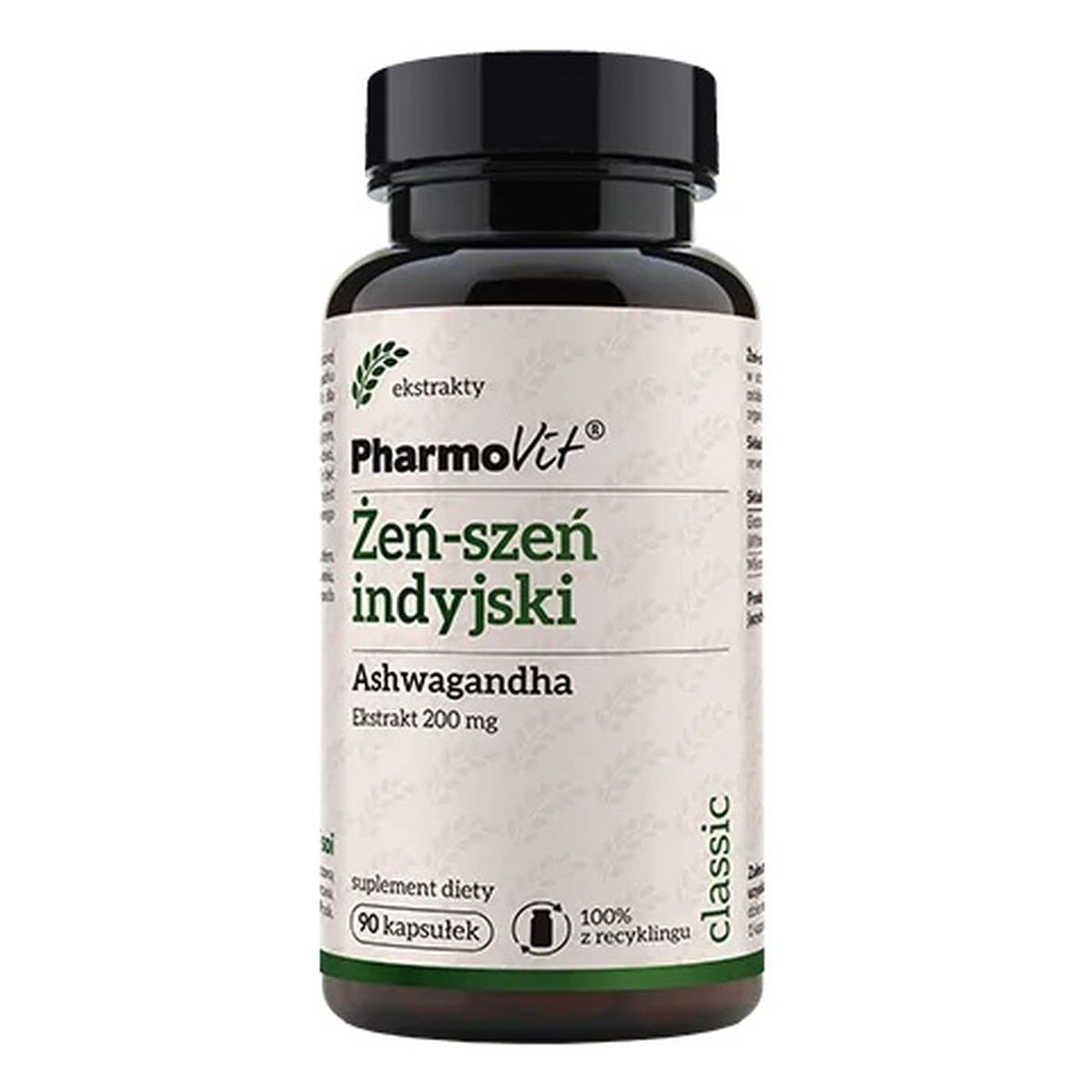 Pharmovit Żeń-szeń indyjski Ashwagandha suplement diety 90 kapsułek