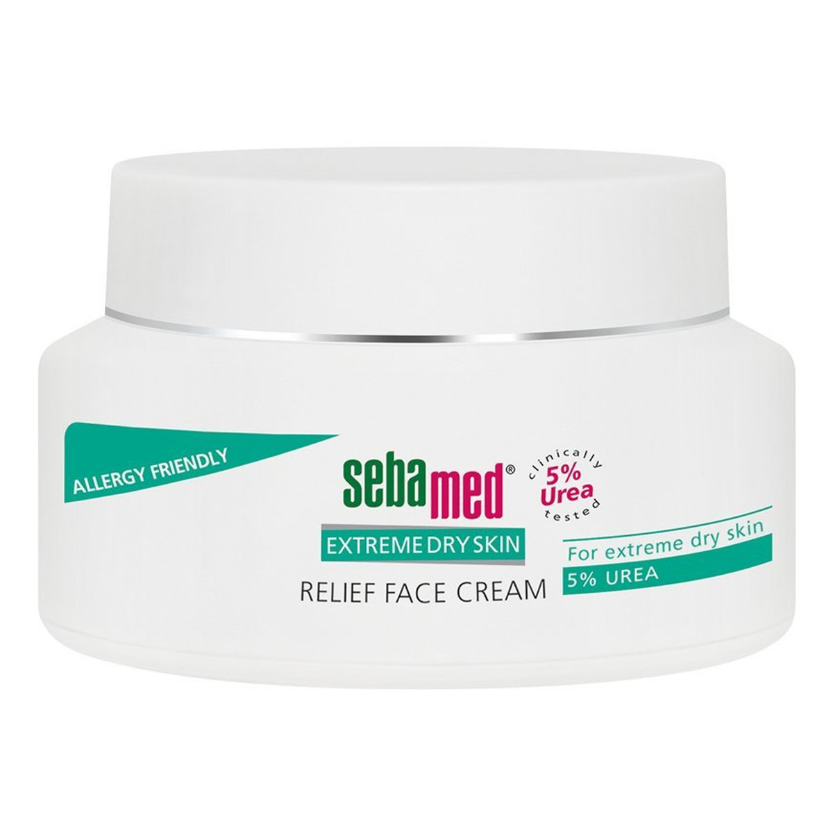 Sebamed Extreme Dry Skin Relief Face Cream 5% Urea Kojący krem do cery bardzo suchej 50ml