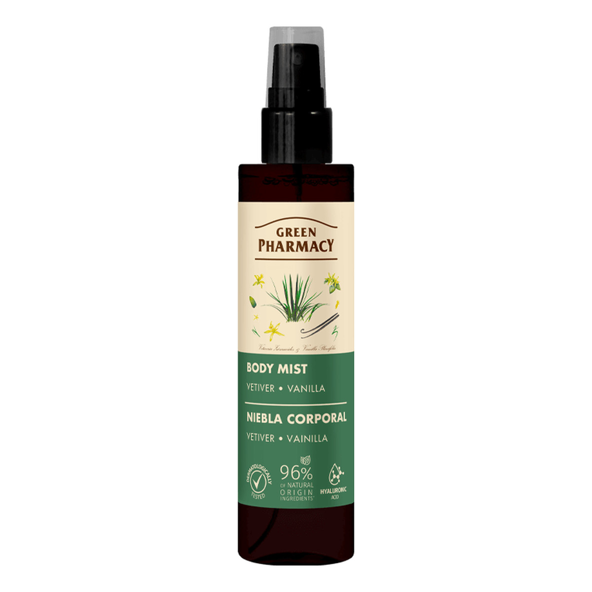 Green Pharmacy Mgiełka do ciała Wetiweria i Wanilia 150ml