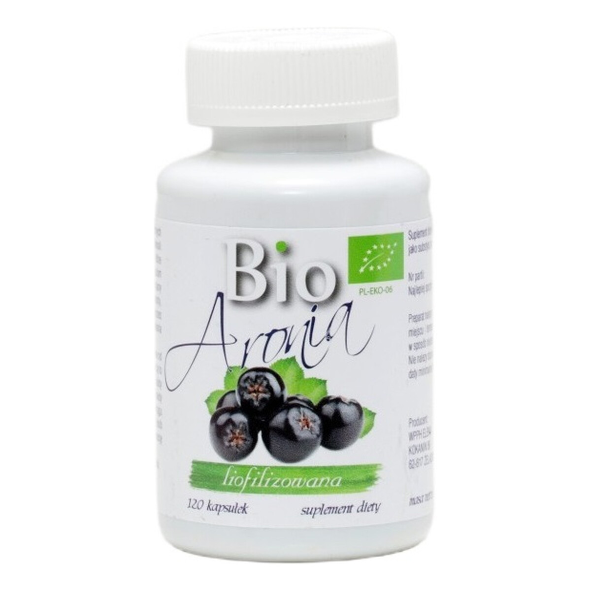 Elena Bio aronia liofilizowana suplement diety 120 kapsułek
