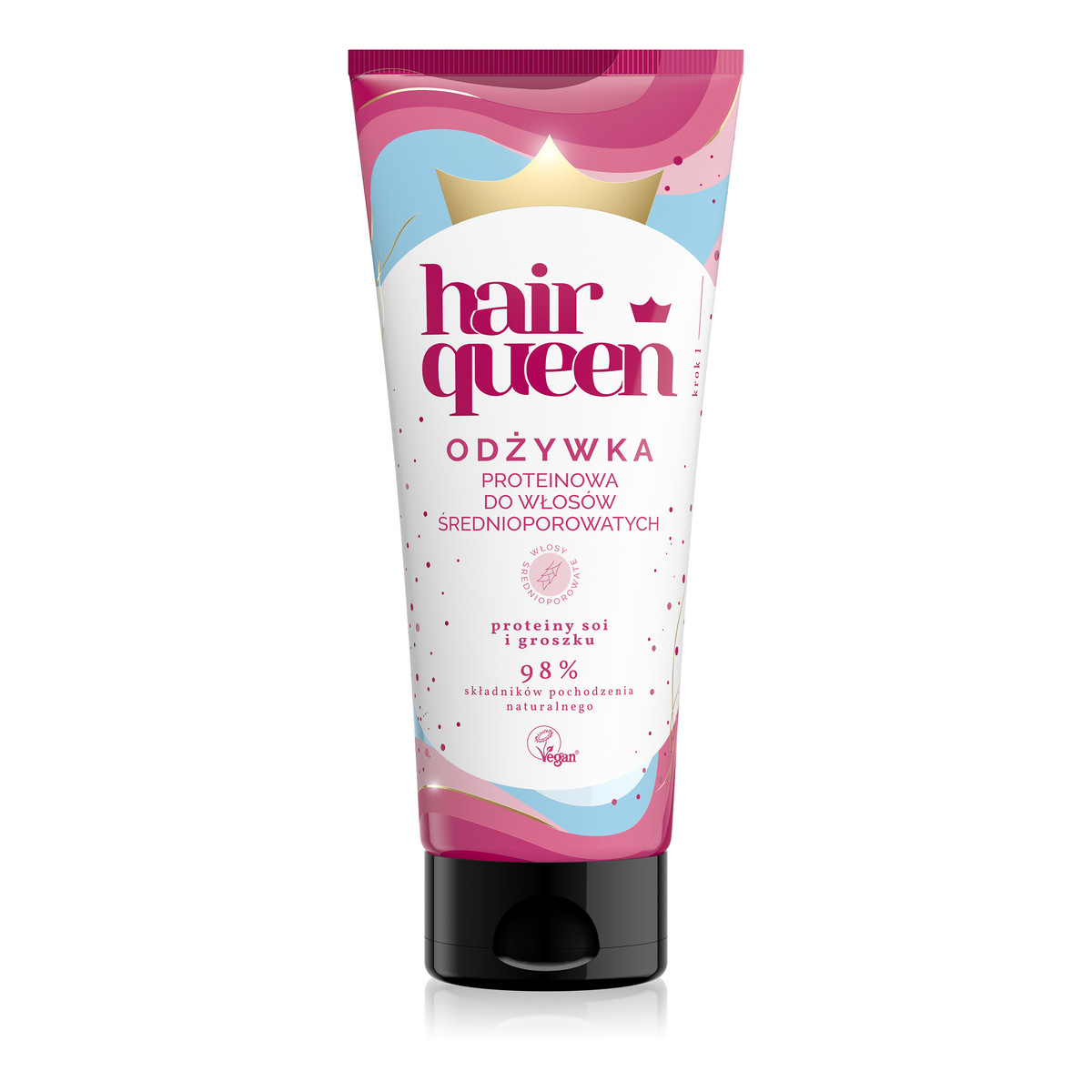 Hair Queen Proteinowa odżywka do włosów średnioporowatych 200ml