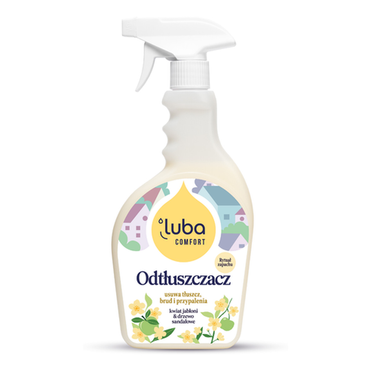 Luba Comfort Kwiat Jabłoni & Drzewo Sandałowe Perfumowany odtłuszczacz 500ml