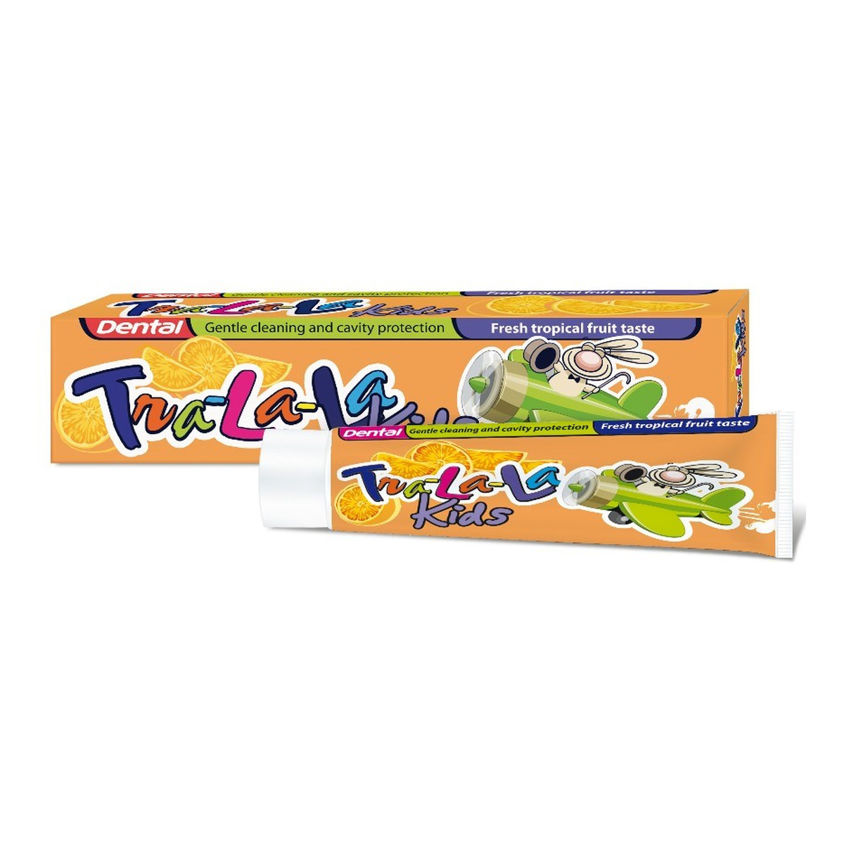 Dental Tra-la-la pasta do zębów dla dzieci o smaku tropikalnych owoców 50ml