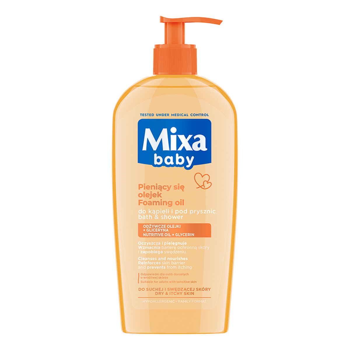Mixa Baby Delikatny Płyn Do Kąpieli i Mycia z Olejkiem 2x400ml