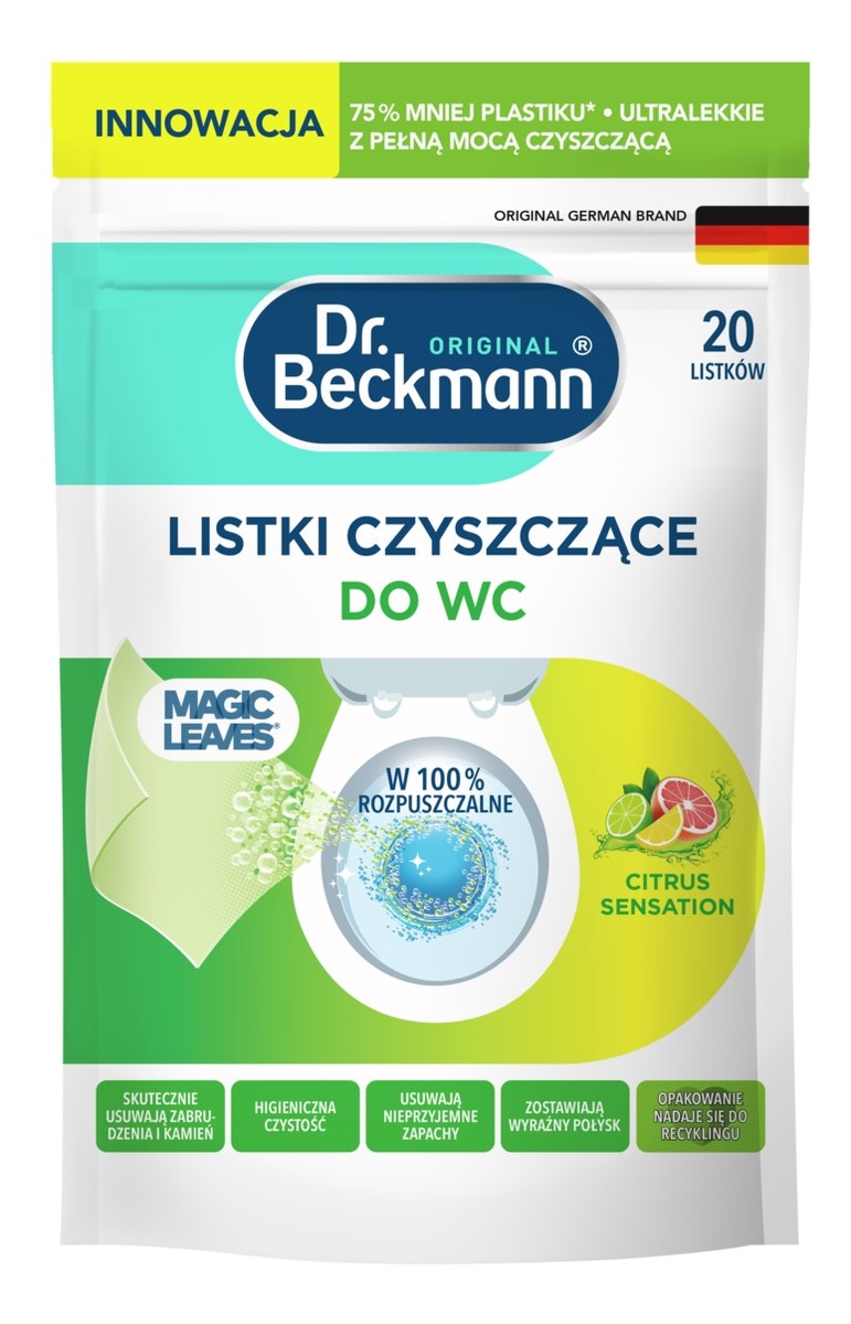 Listki czyszczące do WC 20 szt citrus