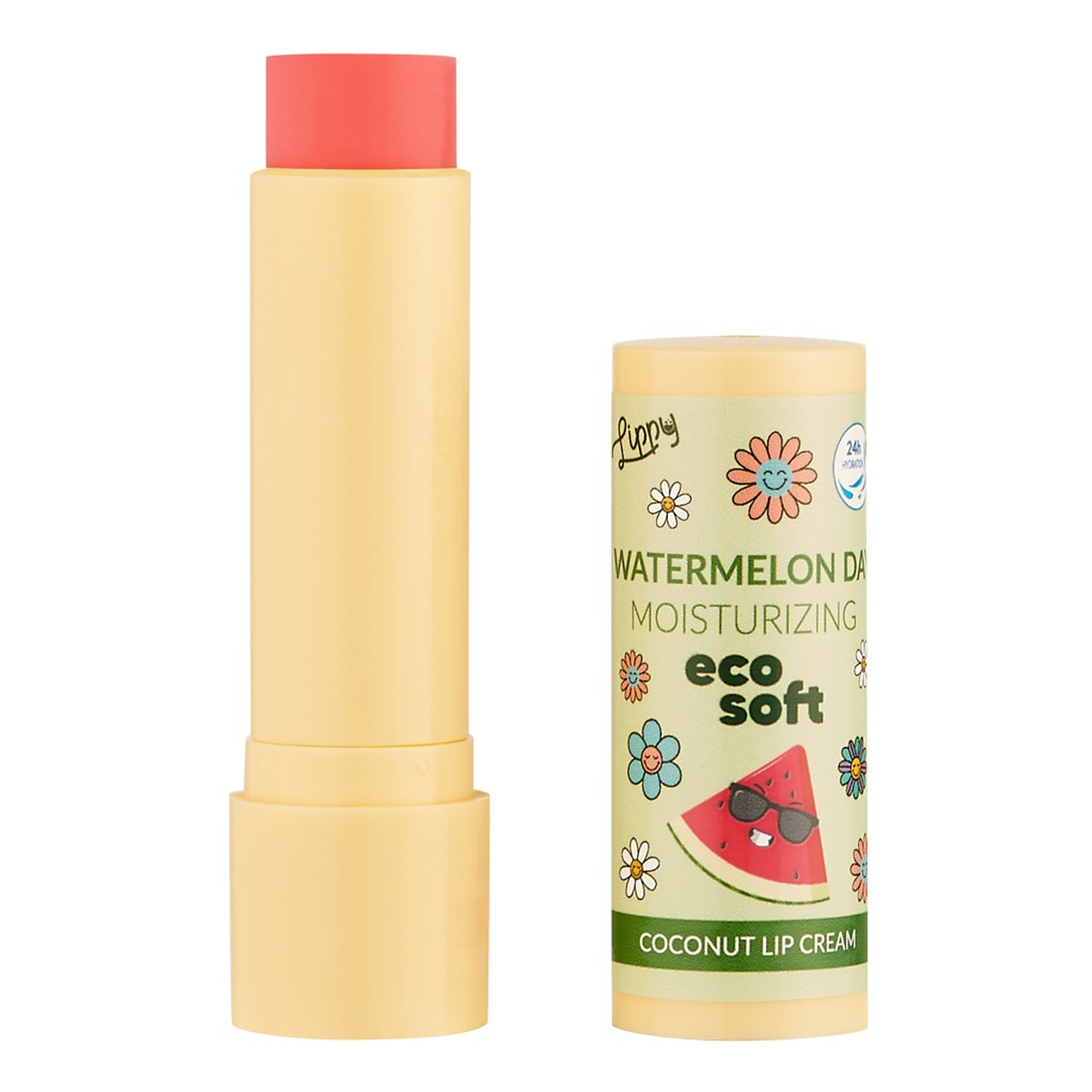 Ecosoft Lippy Day kokosowy Krem do ust watermelon 4.8g