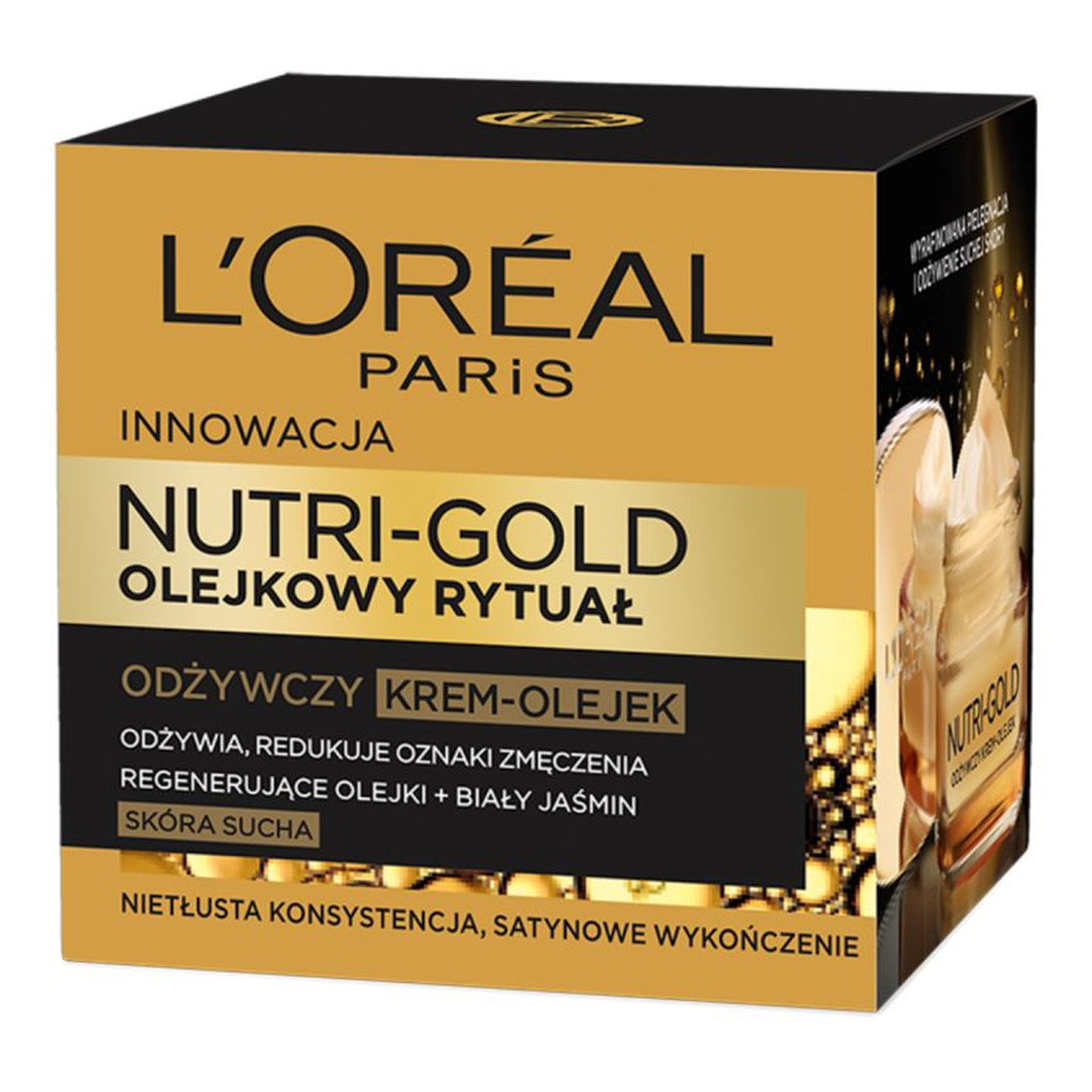 L'Oreal Paris Nutri-Gold Olejkowy Rytuał Odżywczy Krem-Olejek Do Twarzy 50ml