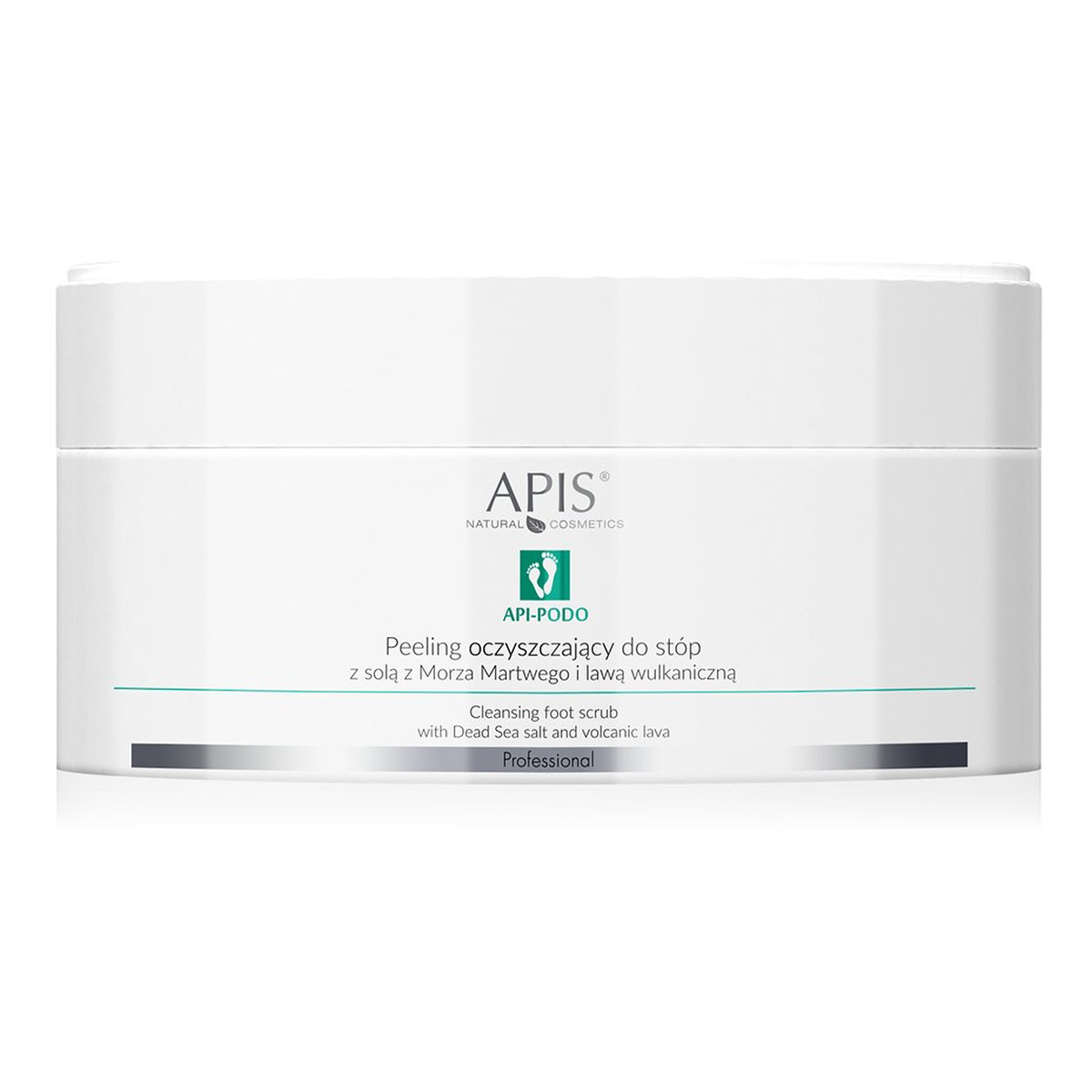 Apis Api-Podo Peeling oczyszczający do stóp z solą z Morza Martwego i lawą wulkaniczną 300g