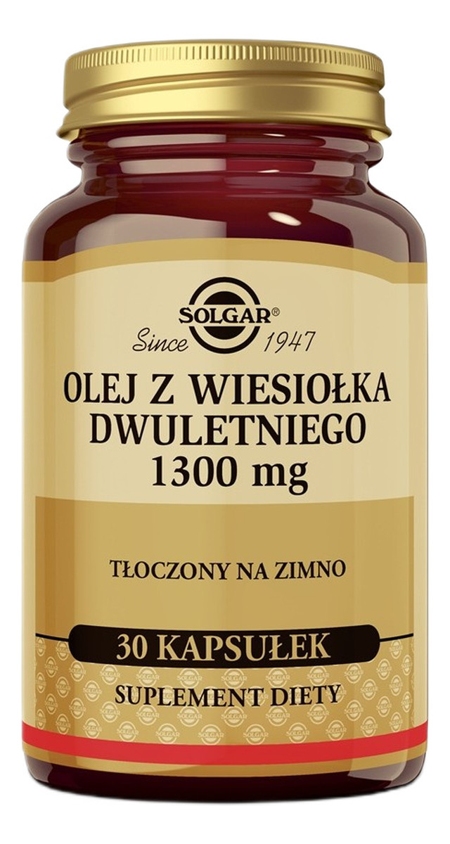 Solgar_olej z wiesiolka 1300mg 30 kapsułek