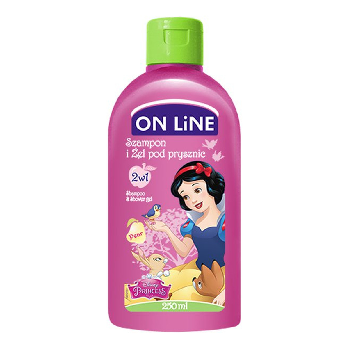 On Line Disney Princess Szampon i żel pod prysznic 2w1 gruszka 250ml