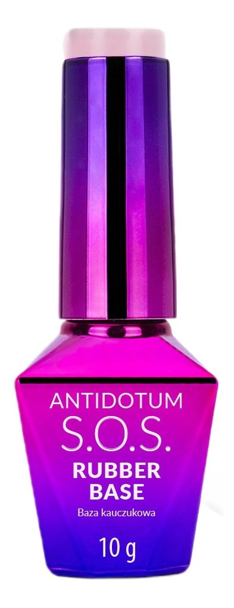 S.o.s. antidotum rubber base baza kauczukowa do manicure pedicure i ozdób powder pink