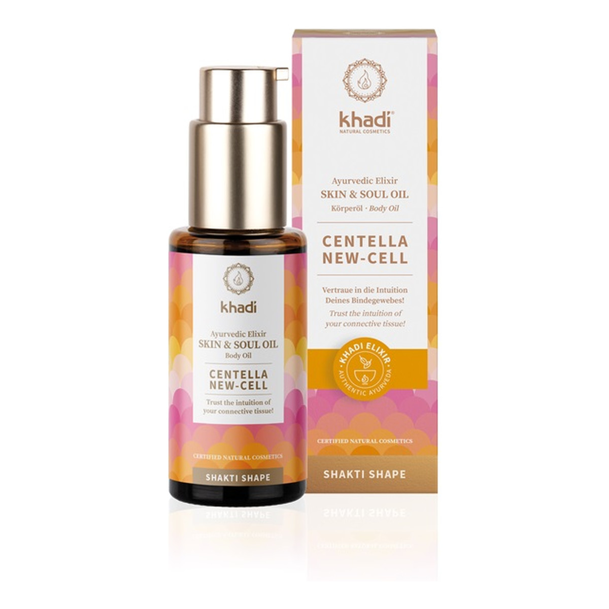 Khadi Skin&Soul Oil regenerujący Olejek na rozstępy centella new-cell 50ml