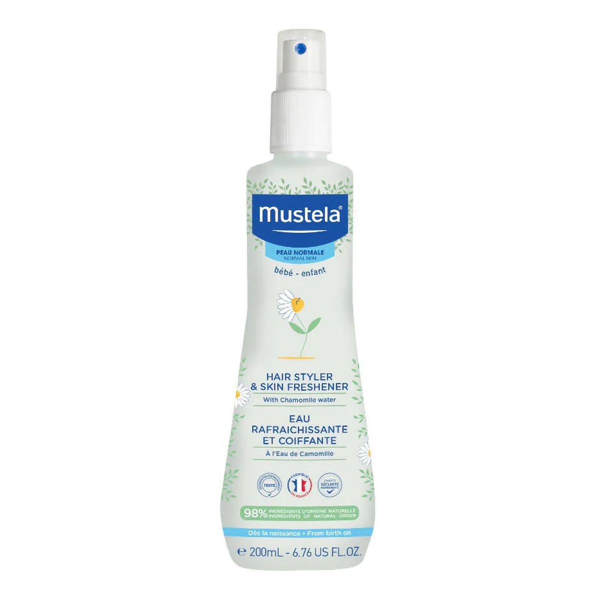 Mustela Hair styler & skin freshener odświeżający spray ułatwiający rozczesywanie włosów 200ml