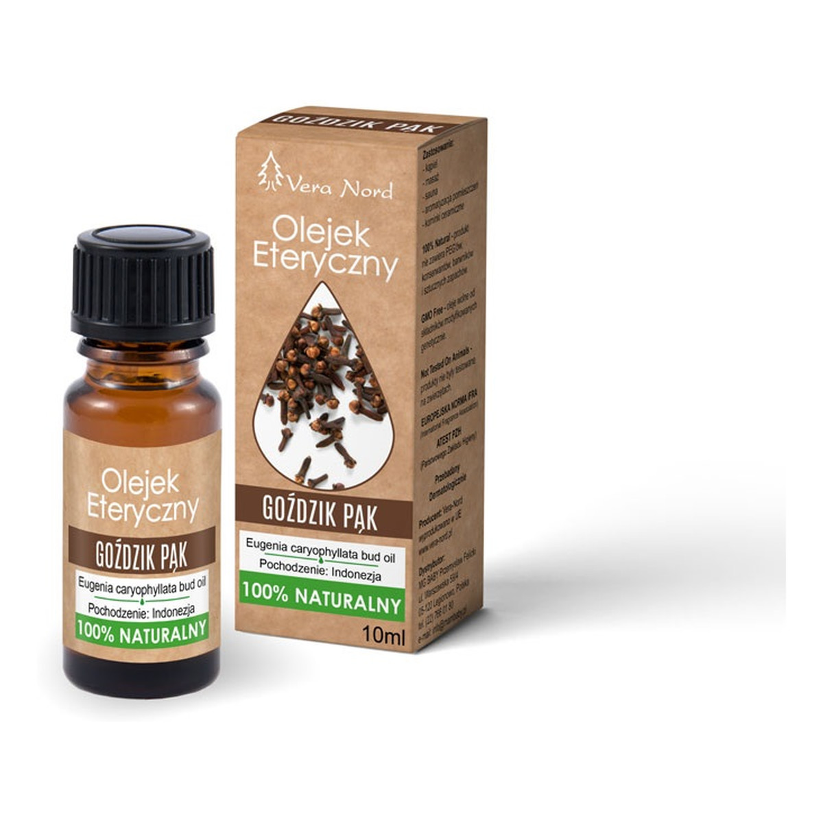Vera Nord Naturalny Olejek eteryczny goździk pąk 10ml