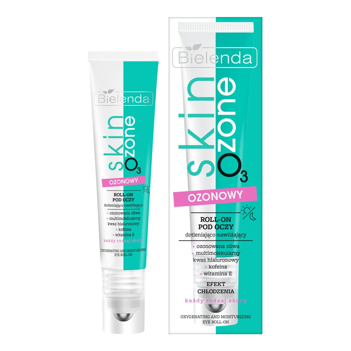 Bielenda Skin O3 Zone Ozonowy Roll-On Pod Oczy Dotleniająco-Nawilżający 15ml