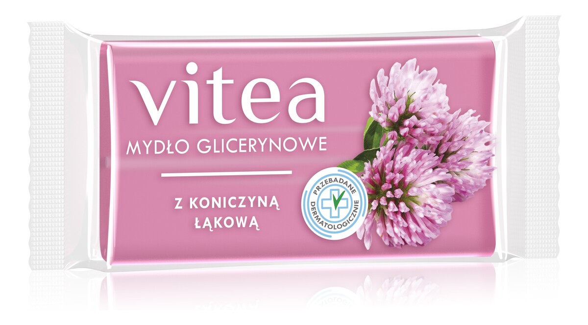 Mydło glicerynowe w kostce z Koniczyną Łąkową