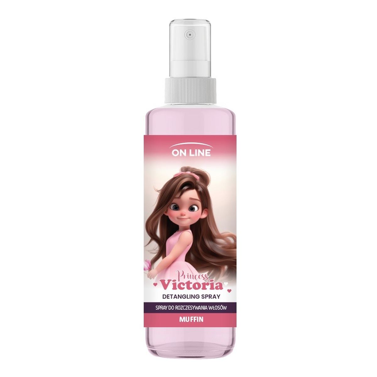 On Line Kids Princess victoria spray do rozczesywania włosów-muffin 200ml