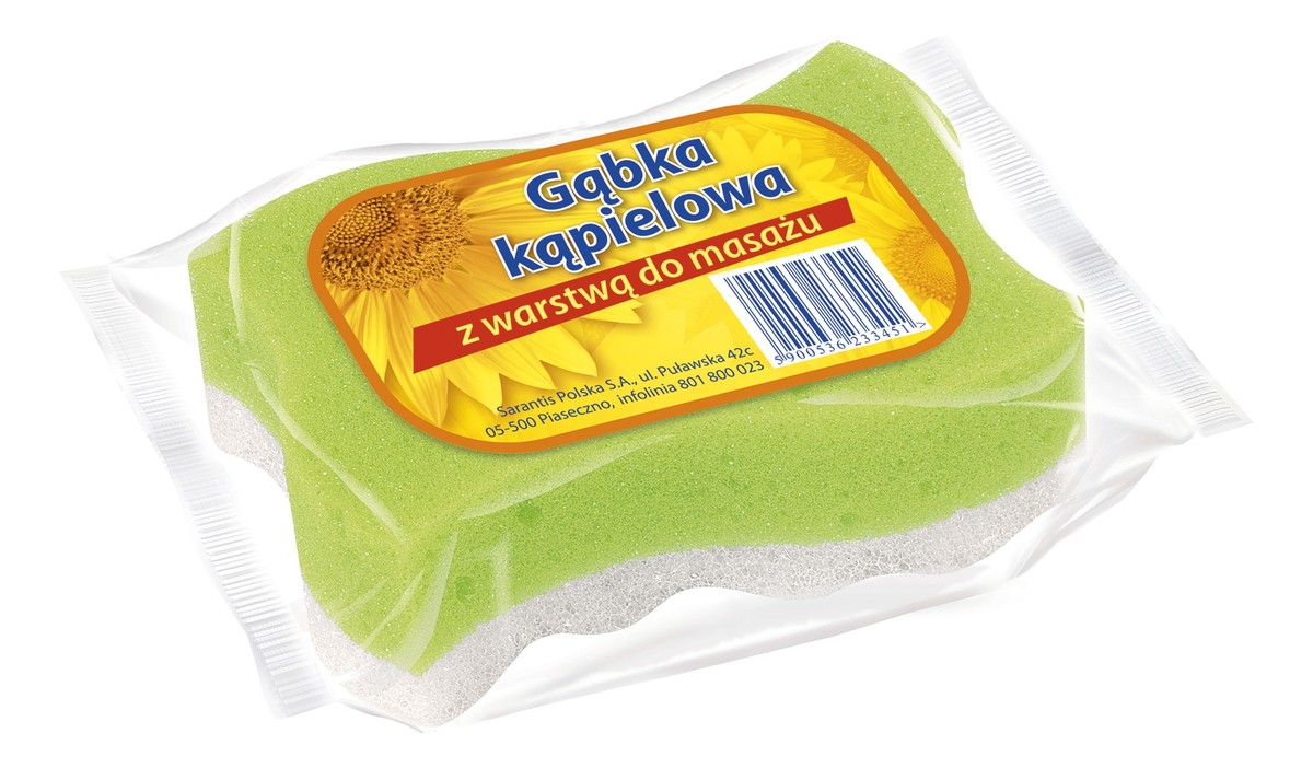 Gąbka kąpielowa do masażu fala
