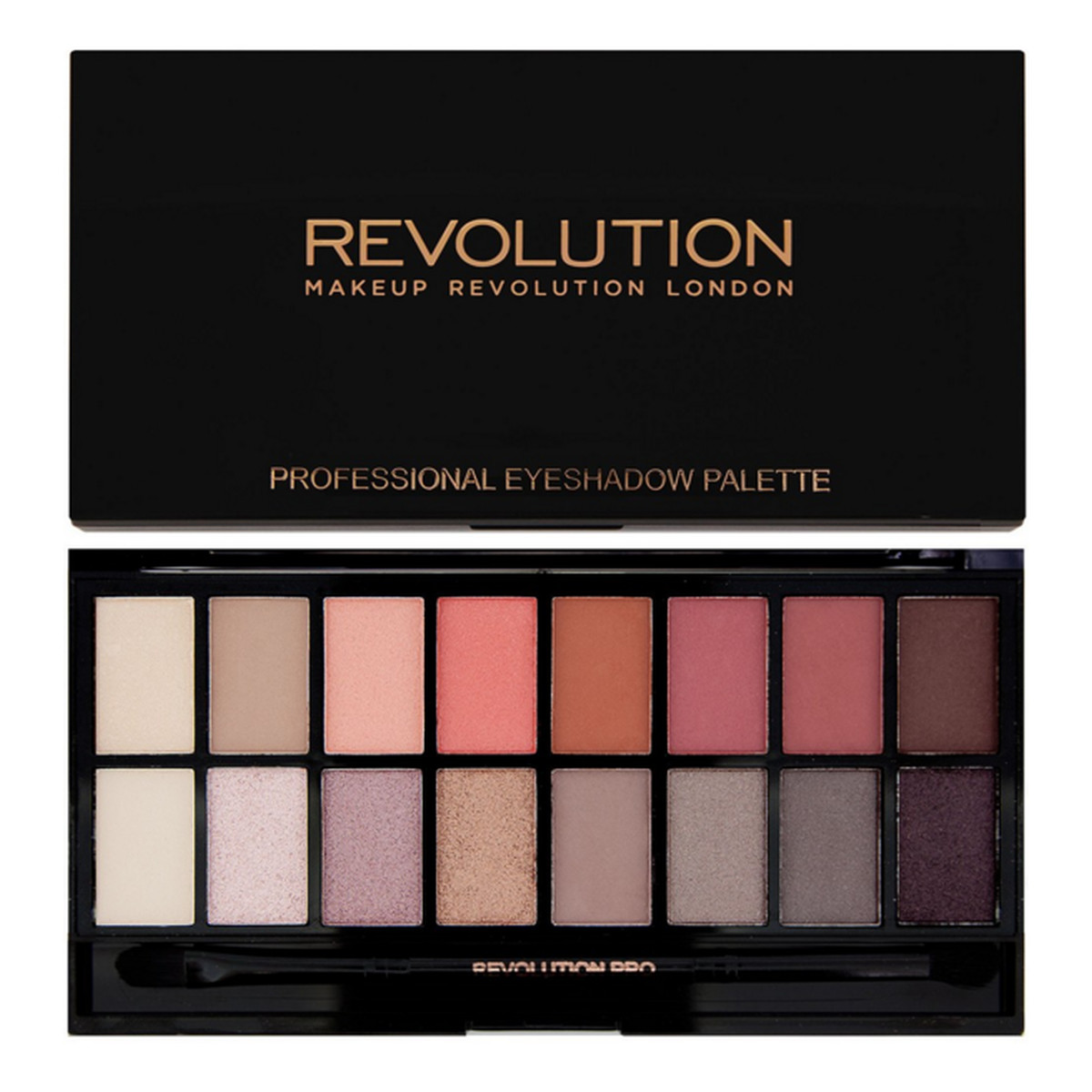 Makeup Revolution New-Trals Vs Neutrals Zestaw Cieni Do Powiek (16 Kolorów) 16g