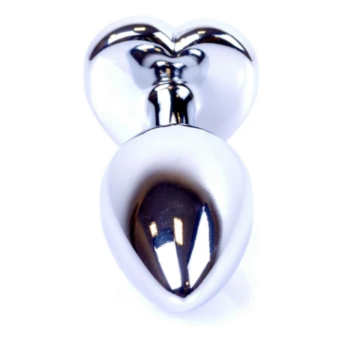 MyLove Butt Plug Collection Jewellery Heart metalowy korek analny Silver Red