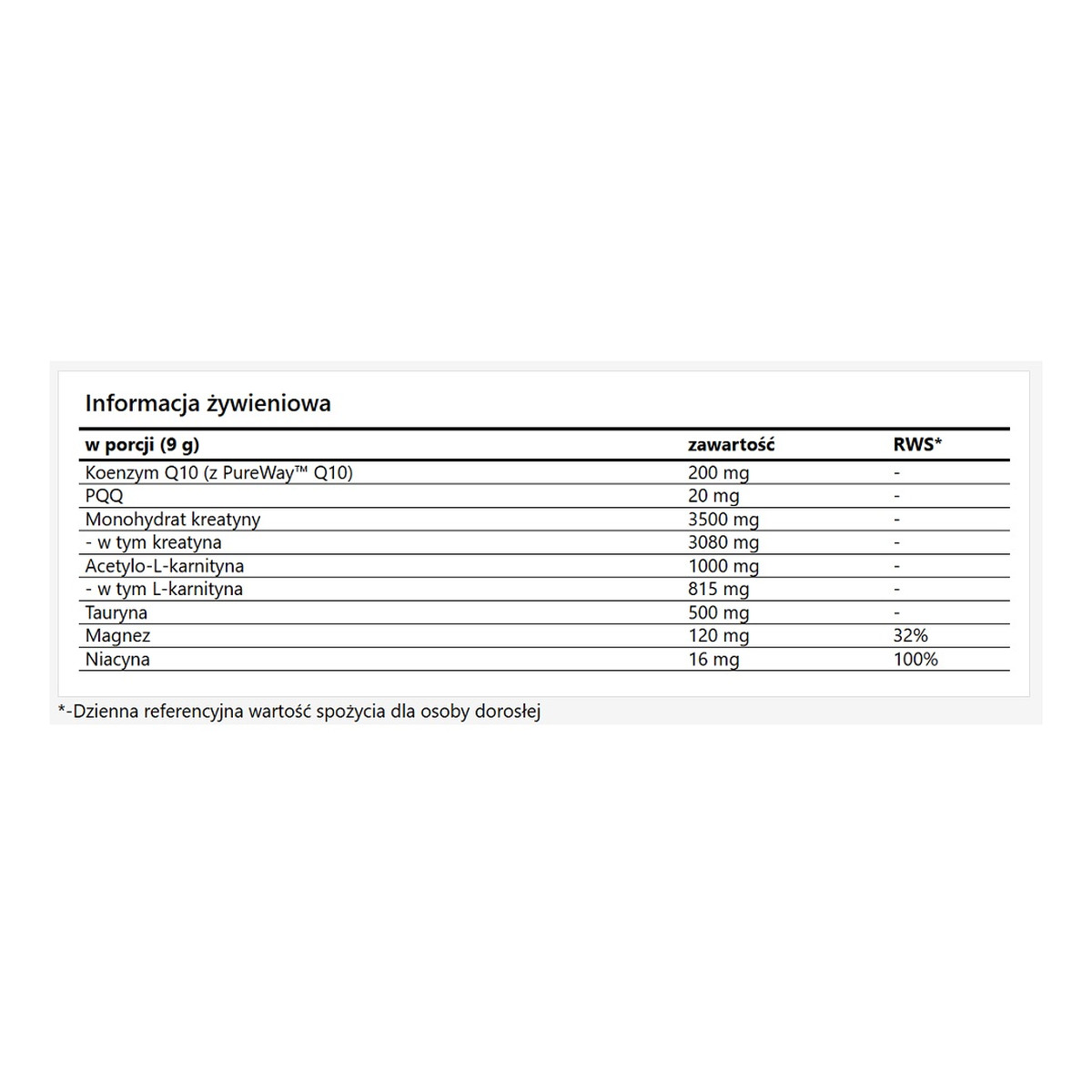 MZ MitoCharge suplement diety w proszku Żurawina 270g