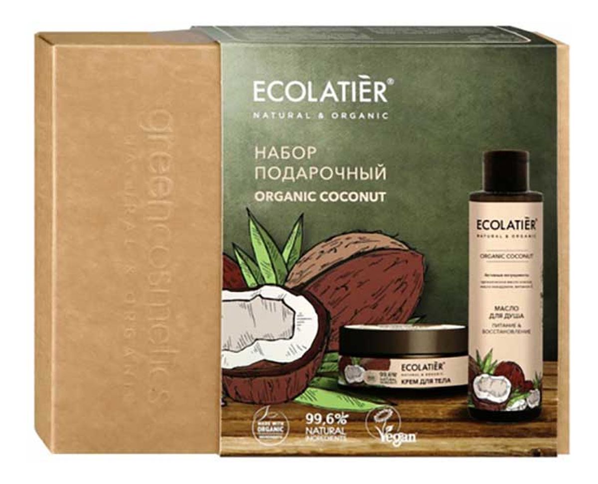 Zestaw podarunkowy Organic Coconut olejek do kąpieli + krem do ciała
