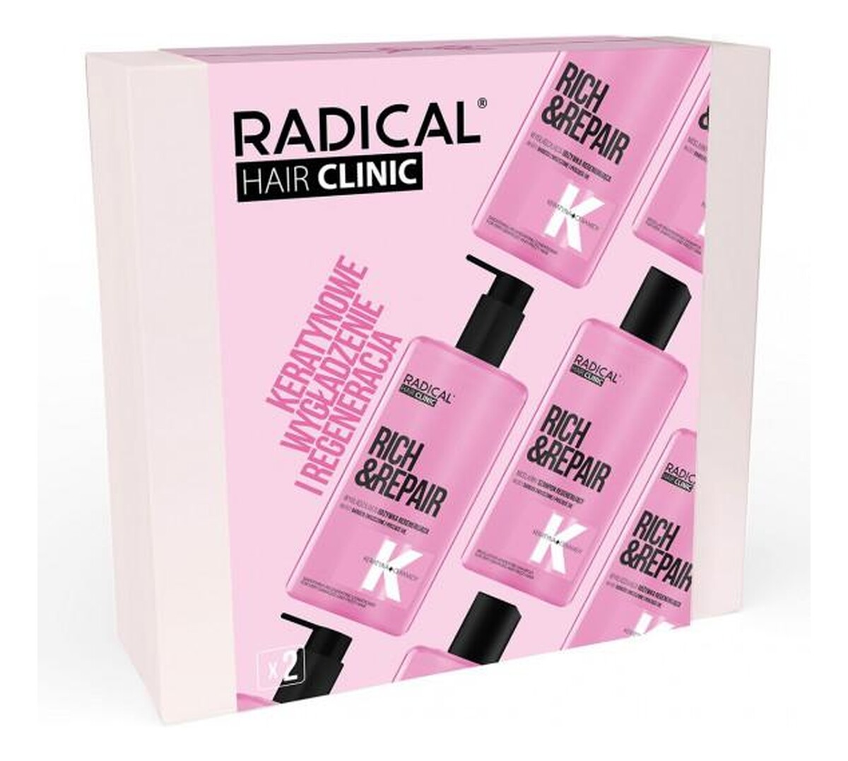 Zestaw prezentowy Hair Clinic Szampon Regenerujący + Odżywka Regenerująca