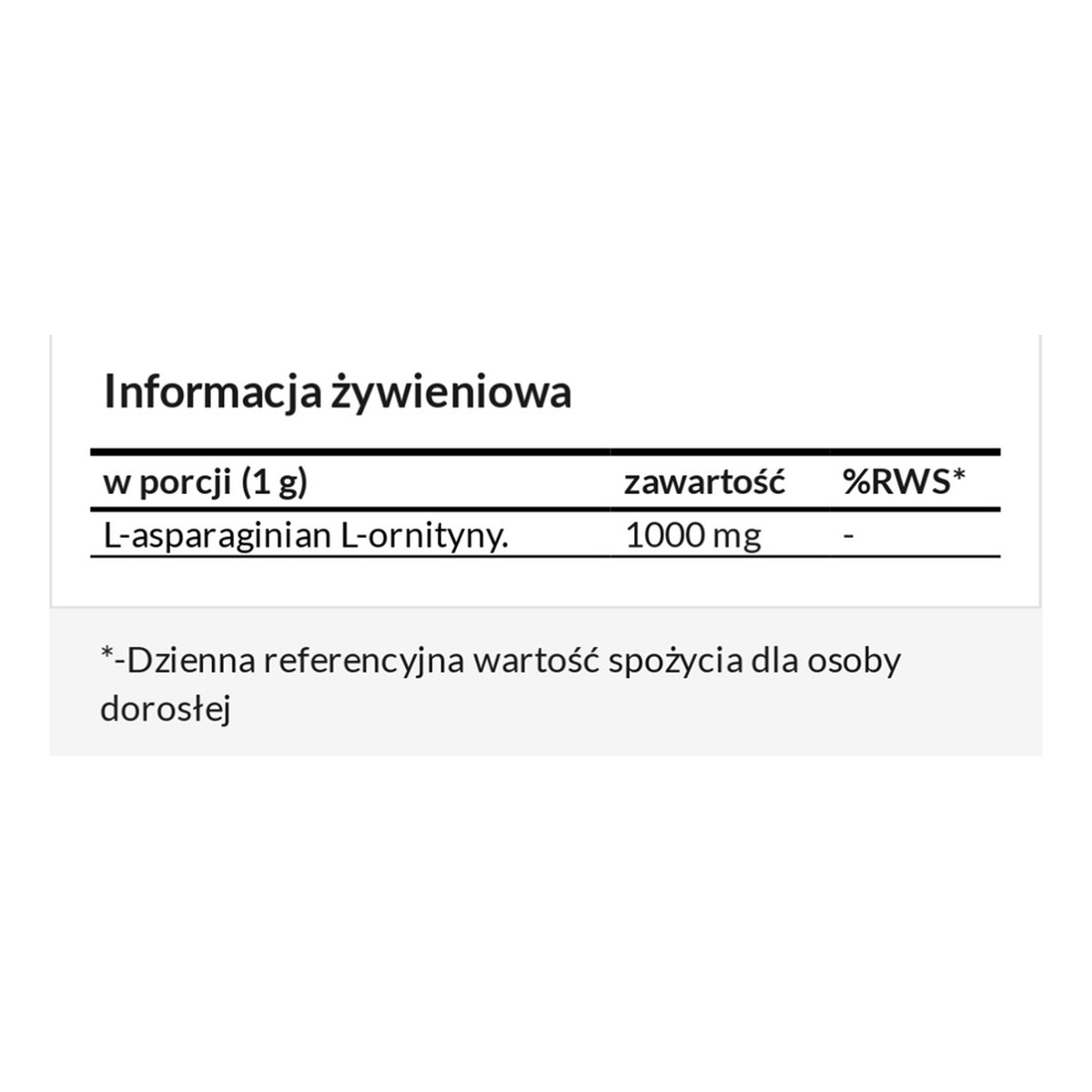 Needed LOLA L-Ornithine-L-Aspartate suplement diety w proszku 80g