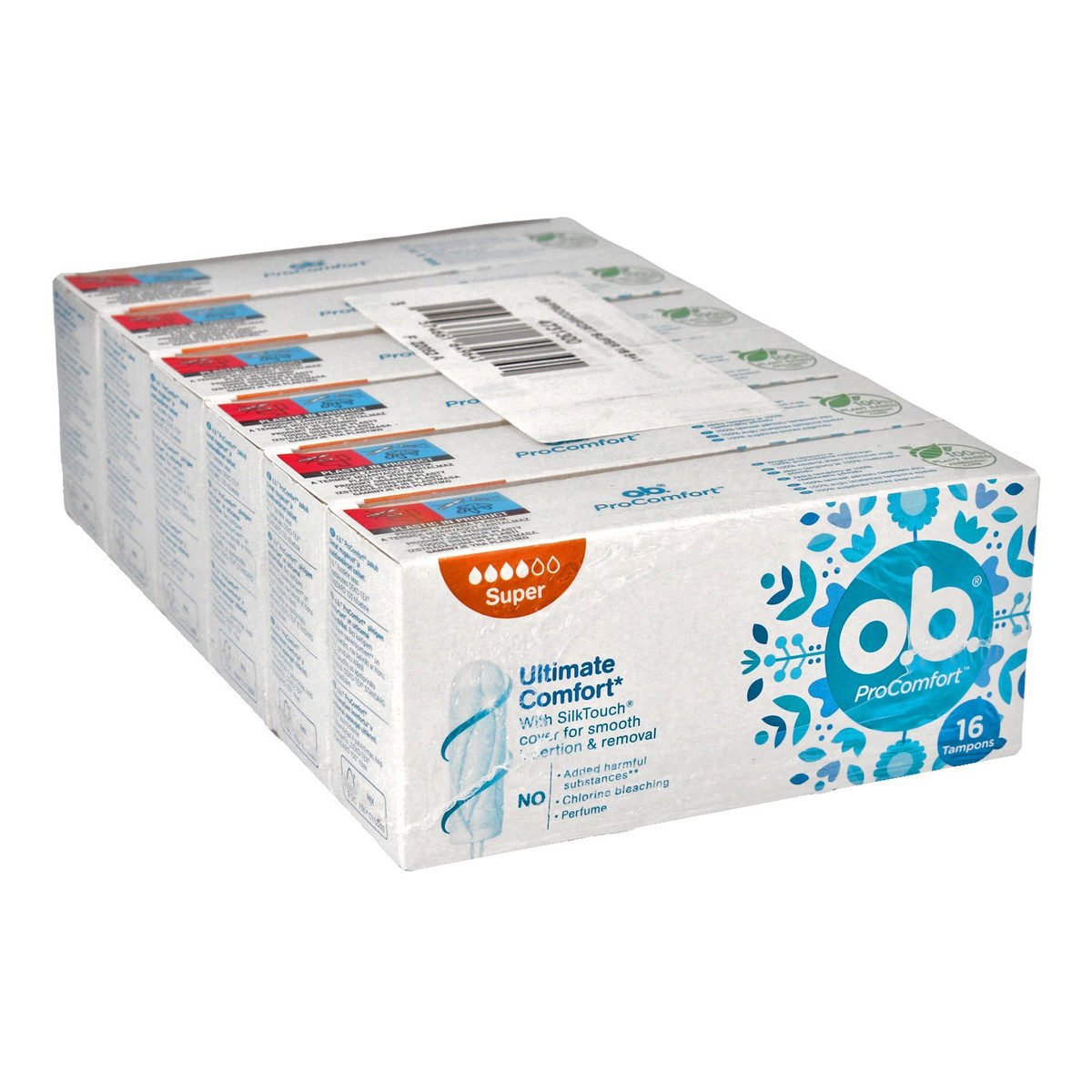 O.B. ProComfort Ultimate Super (16) komfortowe tampony 1op.- 6szt (5+1)