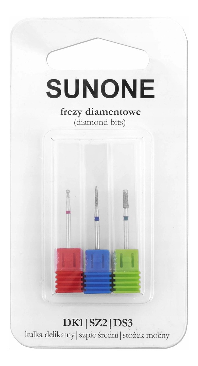 Frezy Diamentowe 3 Sztuki - DK1/DSZ2/DS3