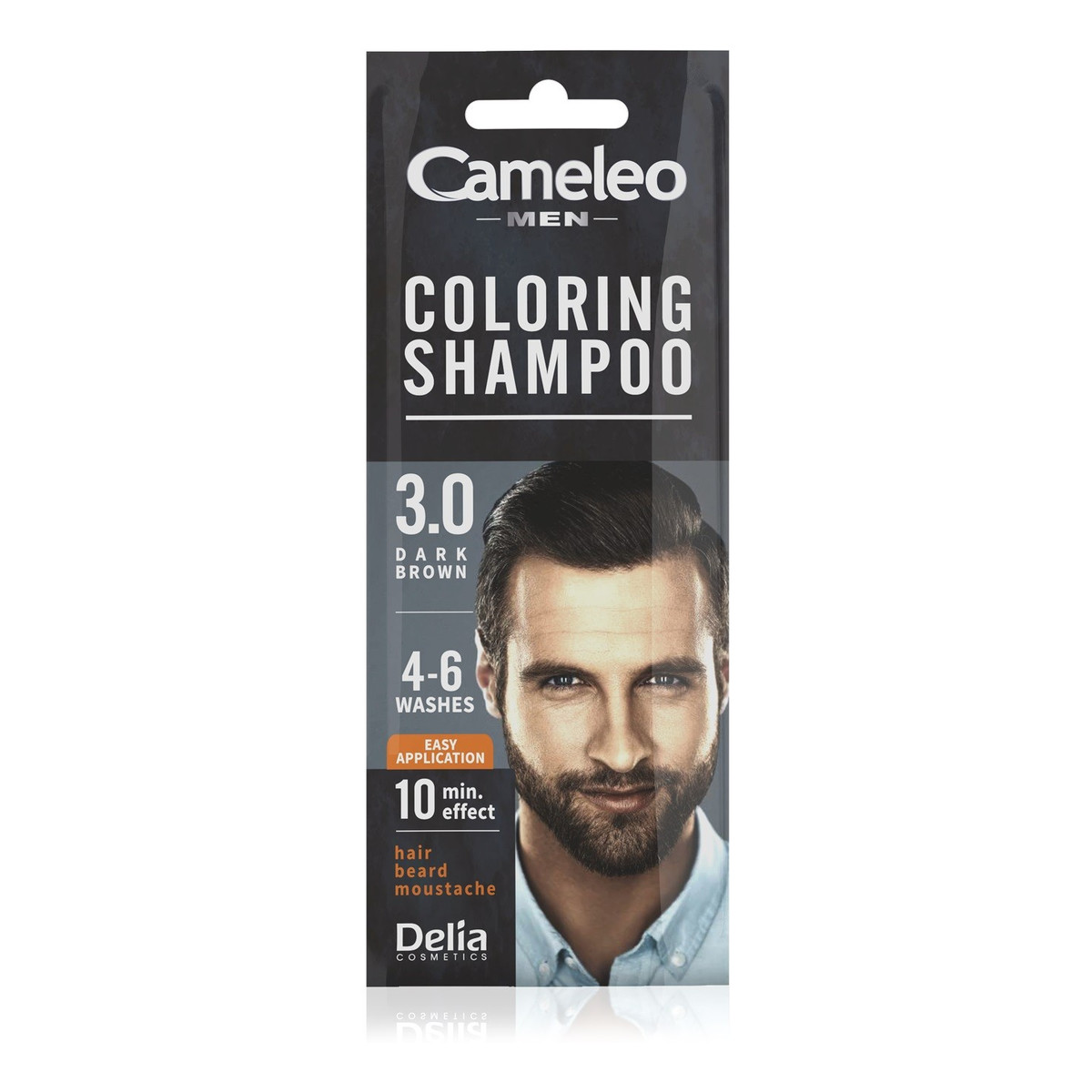 Delia Cameleo men coloring shampoo szampon koloryzujący 3.0 ciemny brąz 15ml