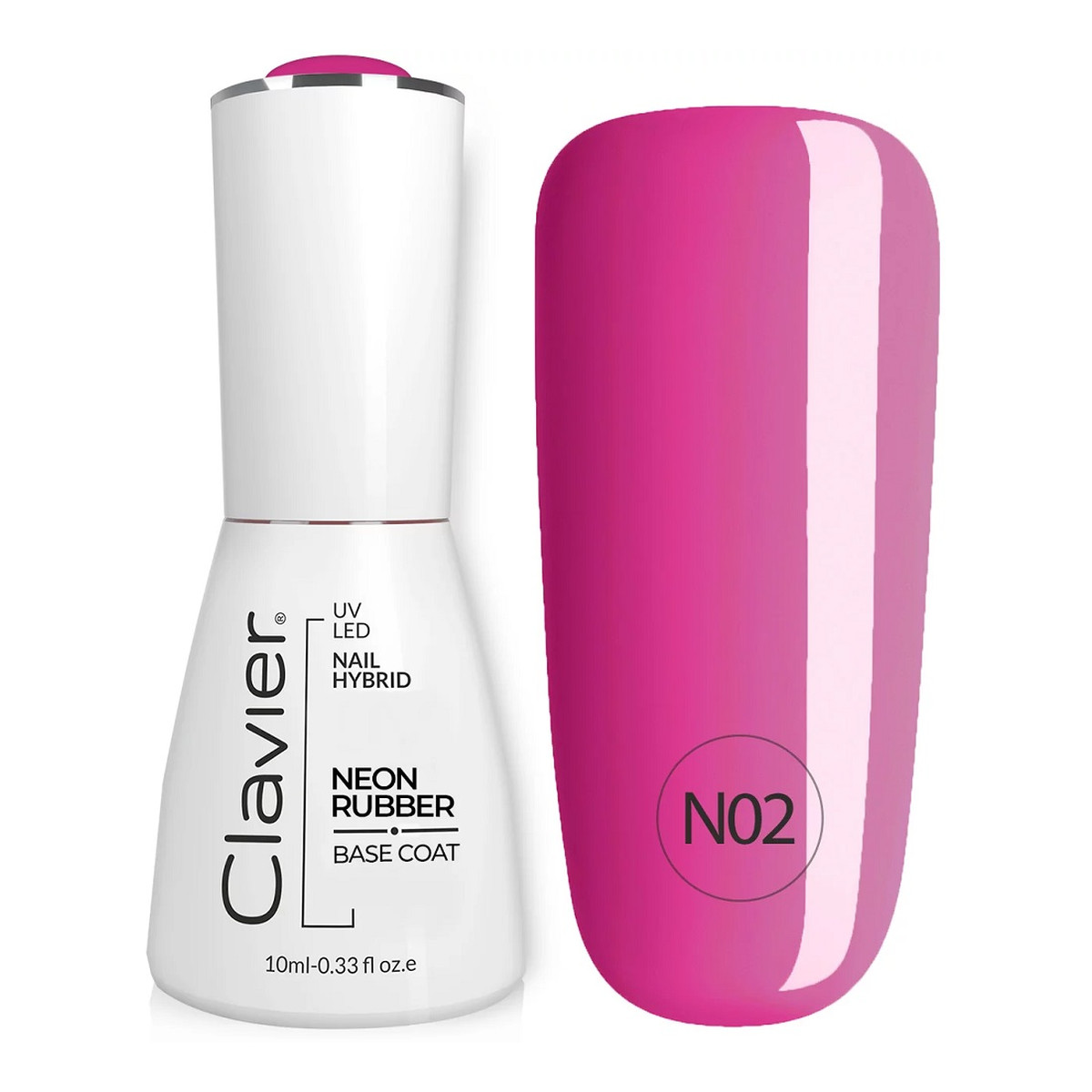 Clavier Luxury neon rubber base kolorowa baza kauczukowa 10ml