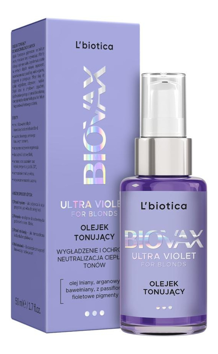 Ultra Violet for Blonds Olejek tonujący do włosów blond i siwych