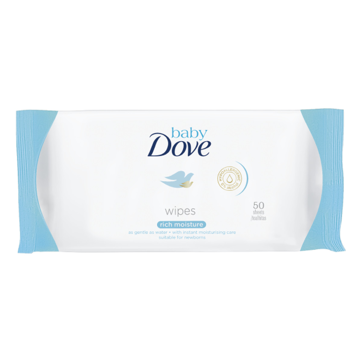 Dove Baby nawilżane chusteczki oczyszczające 50szt