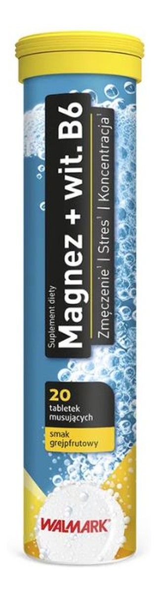 Magnez + witamina b6 suplement diety 20 tabletek musujących
