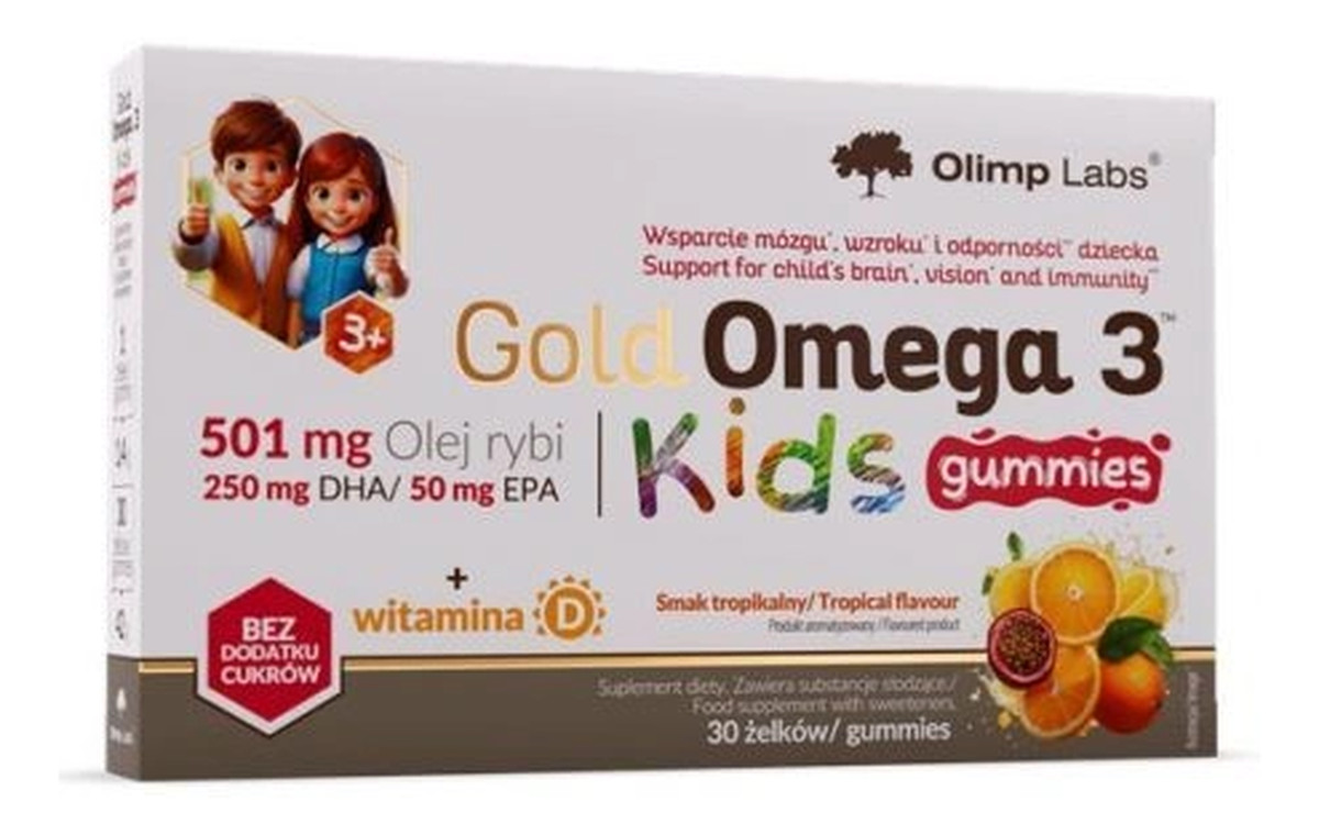 Omega 3 Kids Gummies smak tropikalny