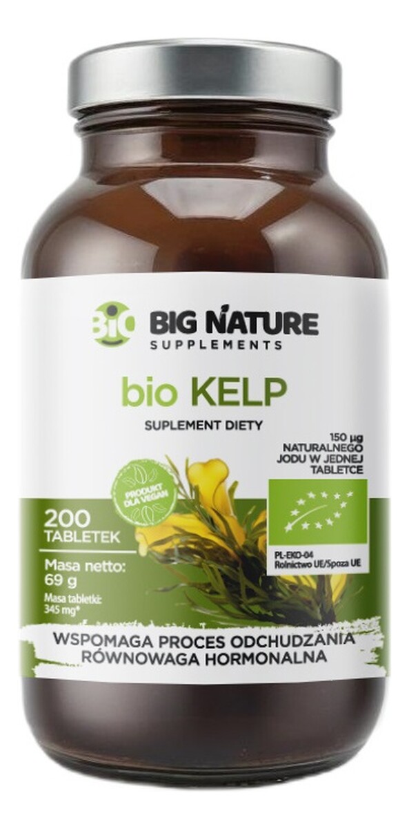 Bio kelp suplement diety 200 tabletek