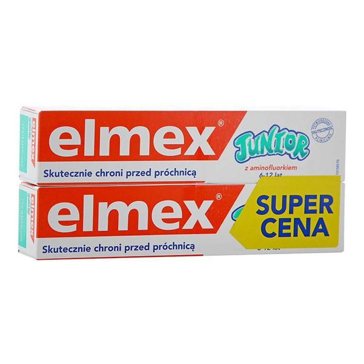elmex Pasta do zębów dla dzieci Junior 6-12 lat DUO druga 50% 75mlx2 150ml