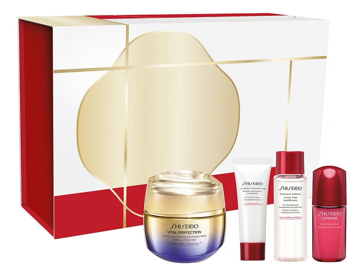 Zestaw krem przeciwstarzeniowy 50ml + pianka oczyszczająca 15ml + lotion do twarzy 30ml + serum przeciwstarzeniowe 10ml