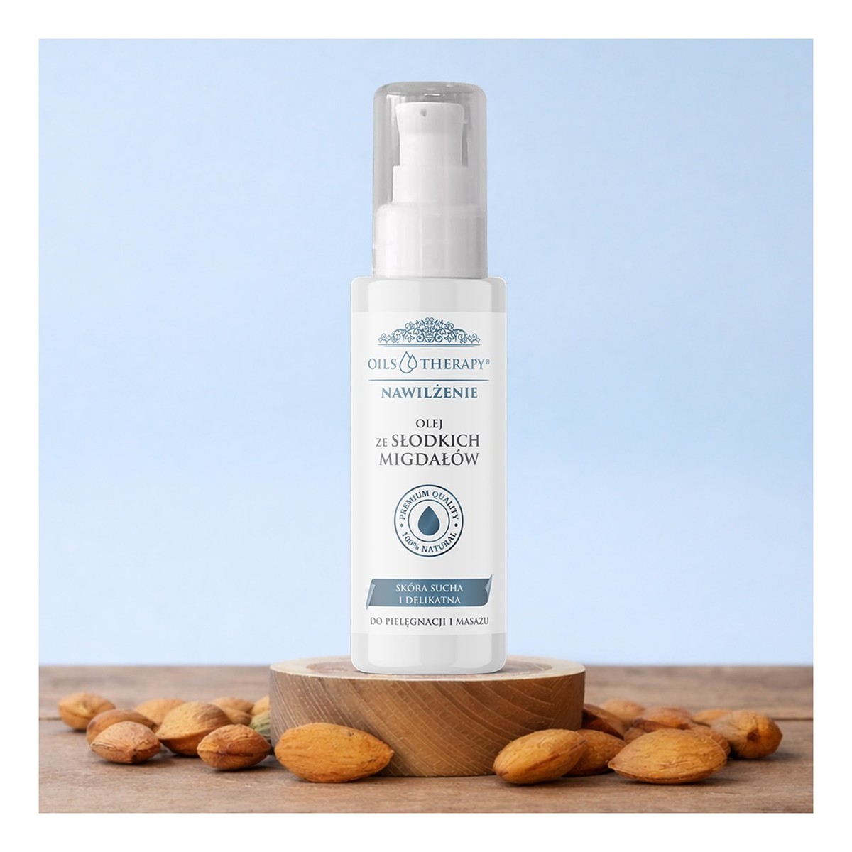 Optima Natura Naturalny olej do skóry ze słodkich migdałów 100ml