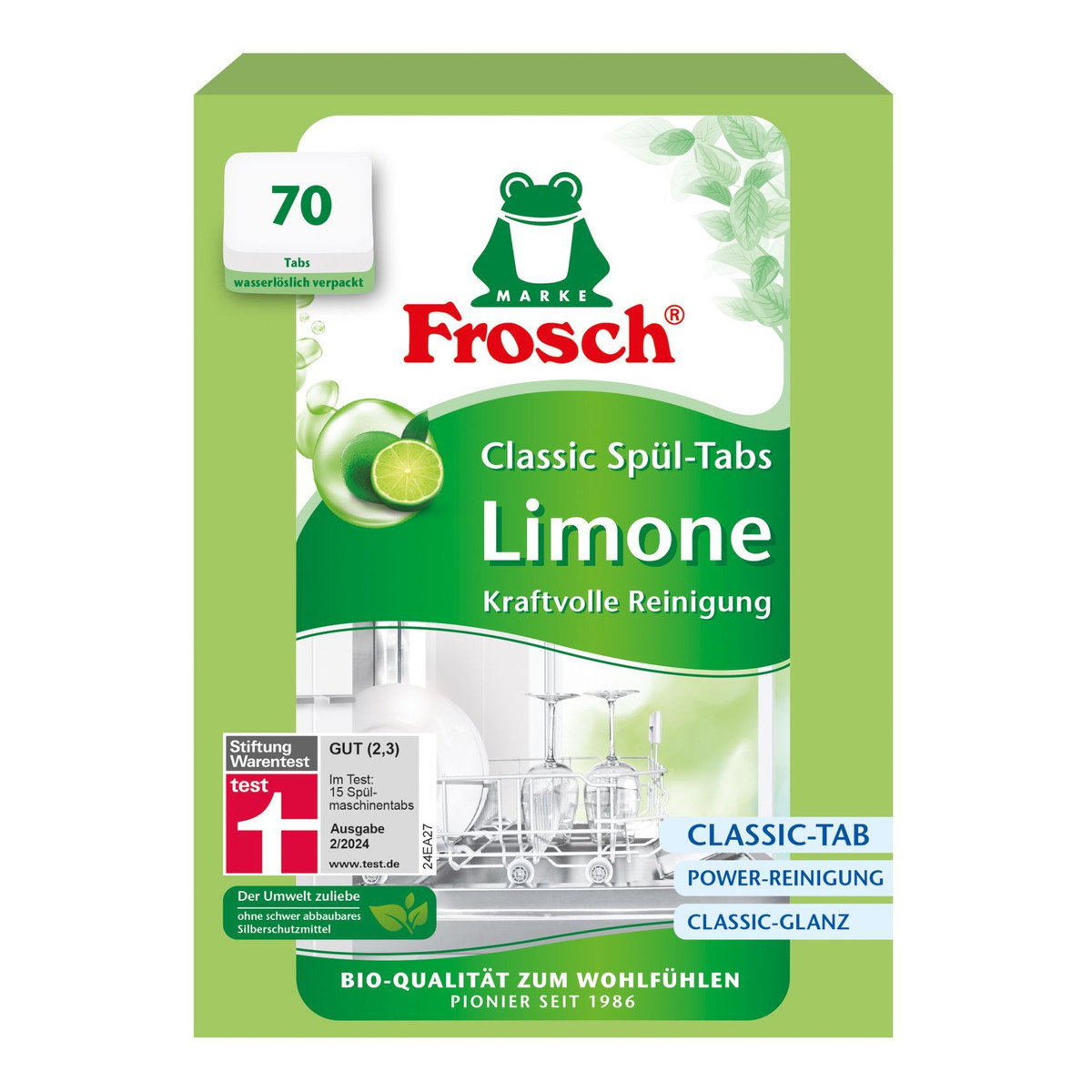 Frosch Tabletki do zmywarki Limonka 70szt.
