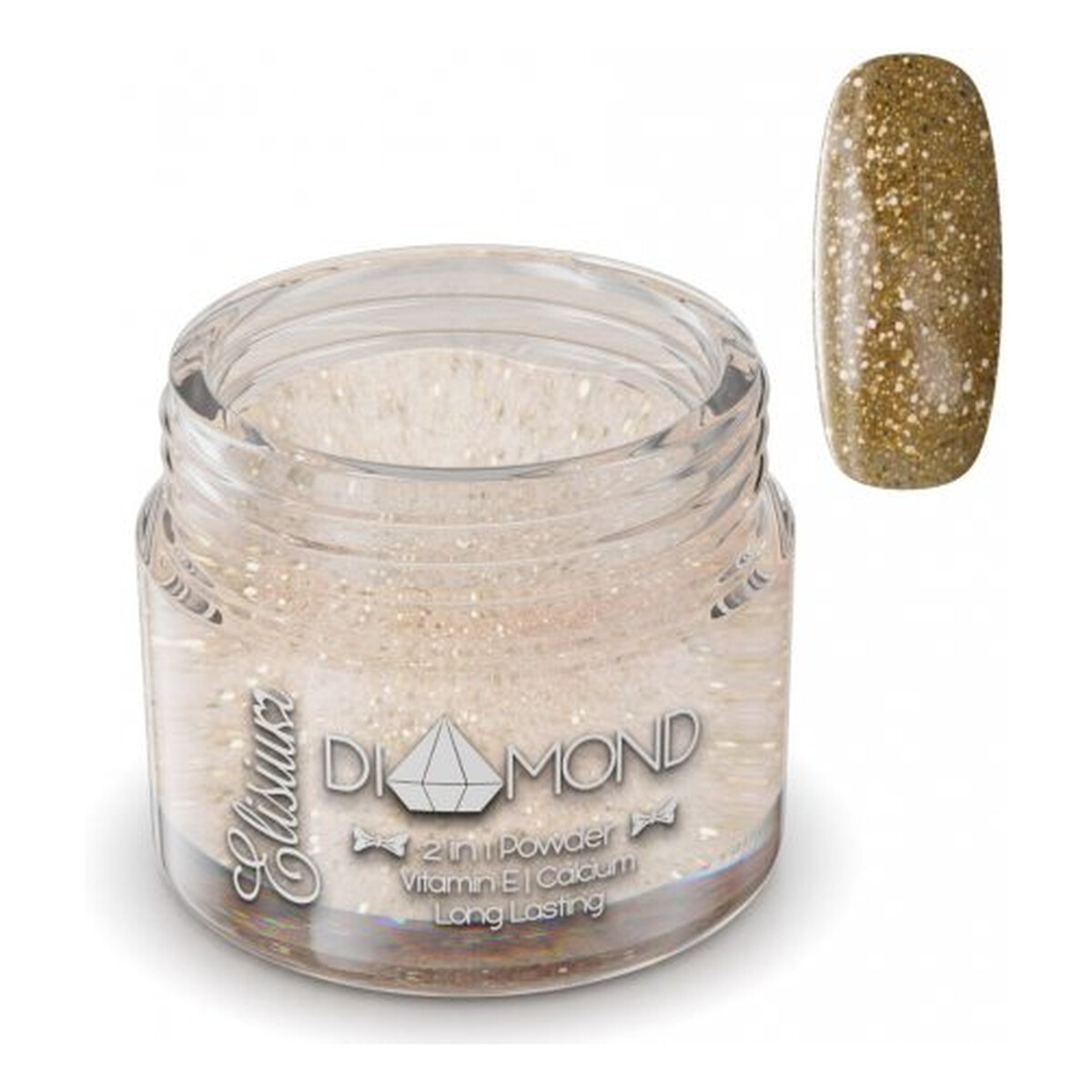 Elisium Diamond 2in1 Proszek do manicure tytanowego 23g