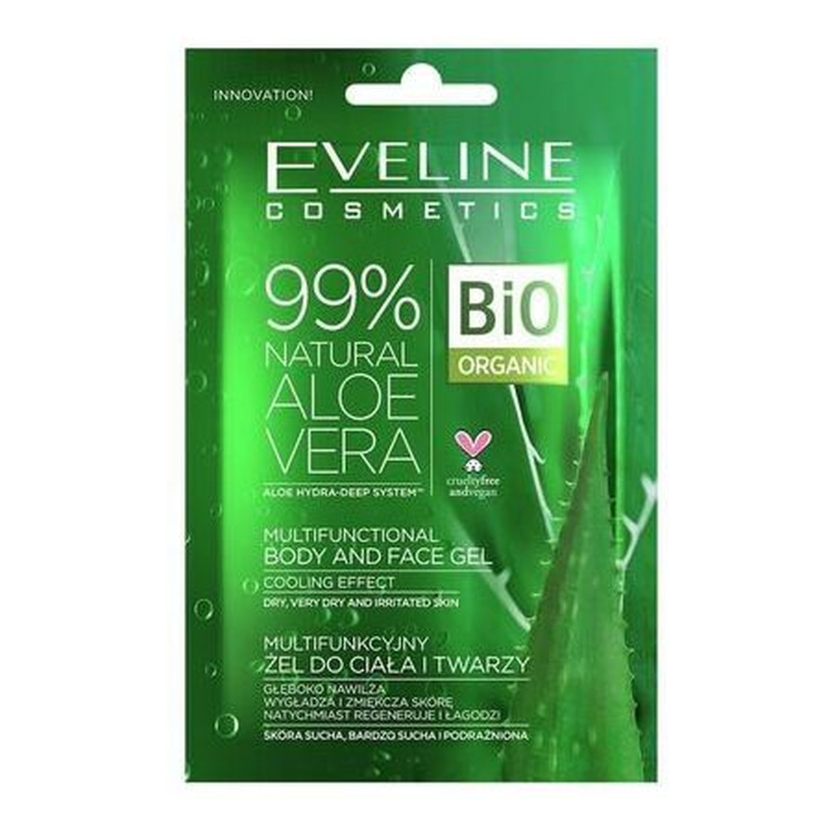 Eveline 99% Natural Hydrożel do twarzy i ciała 20ml