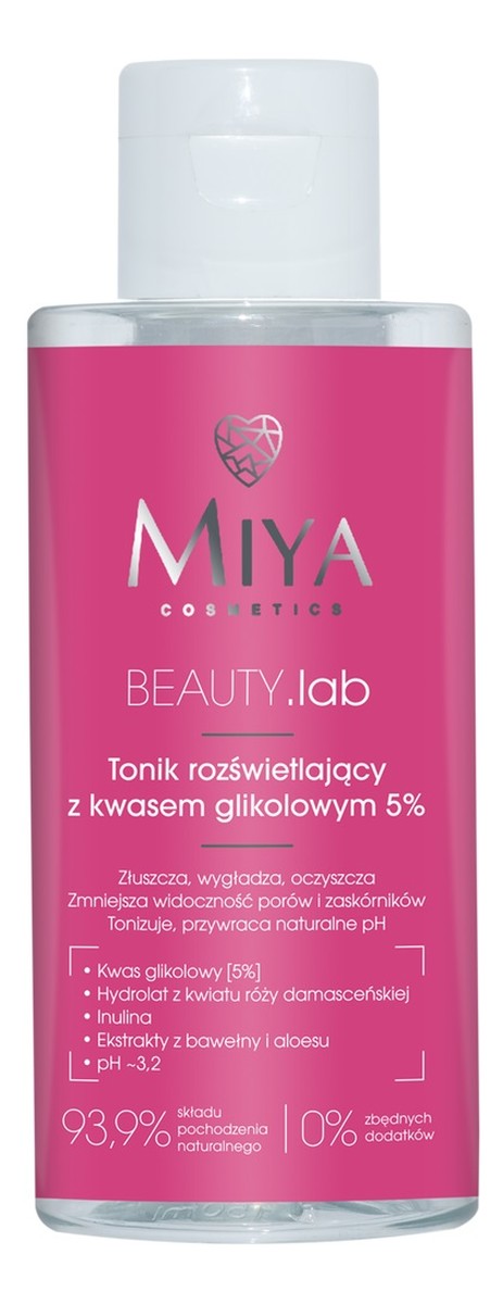 Beauty lab tonik rozświetlający z kwasem glikolowym 5%
